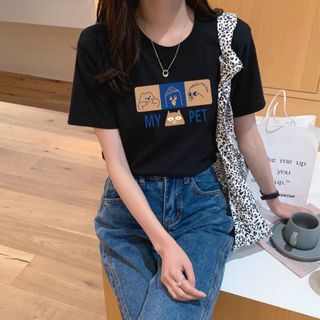 Áo thun nữ cộc tay cao cấp in hình hàng đẹp giá tốt chất cotton xịn giá sỉ tốt sẵn sll