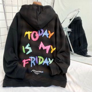 Áo khoác chống nắng logo in TODAYS FRIDAY nón 2 lớp form dưới 65kg