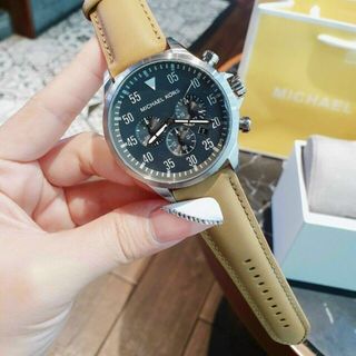 ĐỒNG HỒ MICHAEL KORS DÂY DA NAM HOT NEW