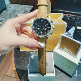 ĐỒNG HỒ MICHAEL KORS DÂY DA NAM HOT NEW