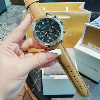 ĐỒNG HỒ MICHAEL KORS DÂY DA NAM HOT NEW