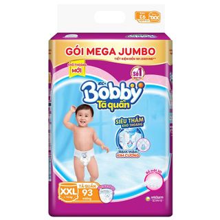 Tả quần Bobby Mega Jumbo size M120 L104 XL96 XXL88 miếng