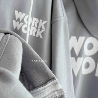 Áo hoodie thun nỉ in work work form đẹp giá sỉ