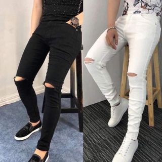 Quần Jean Nam Rách Gối Cao Cấp