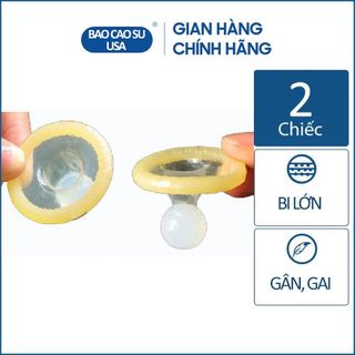 Bao Cao Su Bi Đầu Tròn Lớn Hộp 2 cái, Mang khoái Cảm Tột Độ Cho Chị Em, Giúp Cậu Bé Dài Hơn, Mạnh Mẽ Hơn, Tuyển Sỉ Bao Cao Su Toàn Quốc