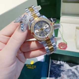 ĐỒNG HỒ RROLEX NỮ ĐÁ MÀU HOT HOT