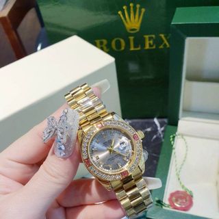 ĐỒNG HỒ RROLEX NỮ ĐÁ MÀU HOT HOT