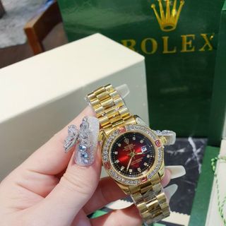 ĐỒNG HỒ RROLEX NỮ ĐÁ MÀU HOT HOT