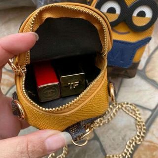 Túi đeo chéo Mini Da Pu hình Minion đựng đồ tiện lợi , siêu kute