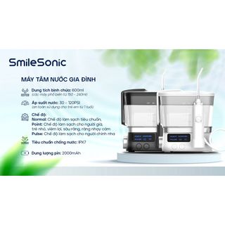 Máy tăm nước gia đình Smilesonic - Tránh bệnh răng miệng cả gia đình