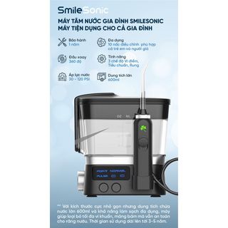Tăm nước gia đình + Bàn chải điện Smilesonic plus