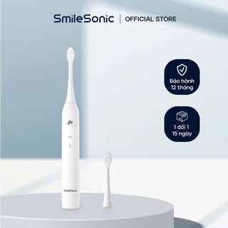 Bàn chải đánh răng điện Smilesonic + đầu thay thế - Sạch gấp 100 lần bàn chải thường giá sỉ