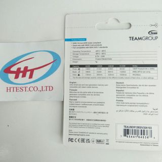 Thẻ nhớ 128GB TeamGroup - Hàng chính hãng - BH 5 năm (Cái)