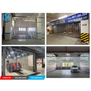 Rèm nhựa PVC kéo sun, vách ngăn nhựa pvc di động, dùng ngăn thất thoát nhiệt, nước, ngăn gió mưa, hàng chính hãng Haka