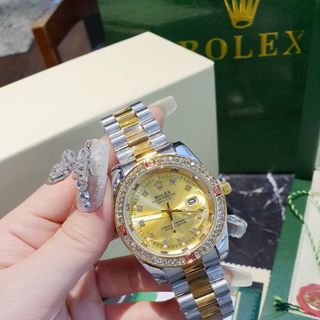 ĐỒNG HỒ RROLEX ĐÁ MÀU NAM HOT