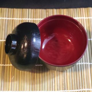Chén súp miso Nhật/chén nhựa có nắp