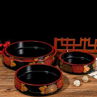Khay tròn sashimi Nhật/khay tròn sushi Nhật/khay đá trưng sashimi