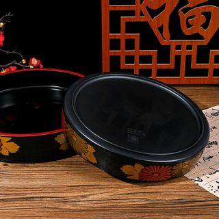 Khay tròn sashimi Nhật/khay tròn sushi Nhật/khay đá trưng sashimi