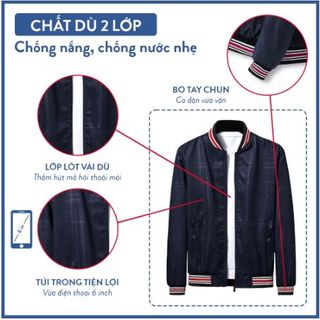 Áo Khoác Dù Nam Cao Cấp Vải Co Dãn AK203