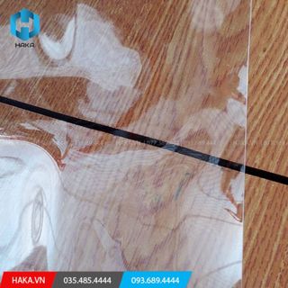 Tấm nhựa Pvc trắng trong dẻo dày 1.5mm, sử dụng làm rèm, tấm trải bàn, giường, spa, làm mô hình, sản phẩm công ty Haka