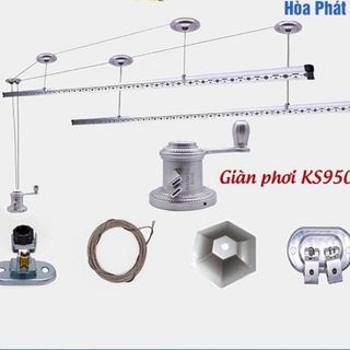 Giàn phơi thông minh Hòa Phát xếp gọn cao cấp siêu bền, giá phơi quần áo sử dụng dễ dàng chính hãng giá sỉ