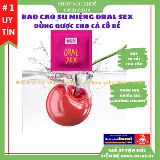 Bao Cao Su Quan Hệ Miệng Oral Sex Hộp 10 Cái hương Cherry NEW, Siêu Trơn Mịn Mùi Hương Cherry, Vệ Sinh, An Toàn Cho Quan Hệ Miệng, bao cao su sỉ toàn quốc