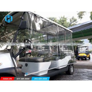 Rèm cuốn nhựa PVC trong suốt ngăn lạnh, chắn gió mưa, Độ dày 0.5mm | Sản xuất lắp đặt tại công ty HAKA