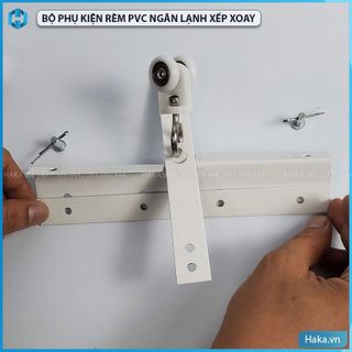 Bộ phụ kiện rèm pvc ngăn lạnh xếp xoay, thay thế rèm treo cố định, chính hãng công ty Haka giá sỉ