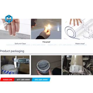 Tấm nhựa Pvc trong dẻo dày 0.5mm x 1.4m dùng trải bàn, giường spa, nhựa lót vai gáy, lót chống bụi đồ dùng trong nhà
