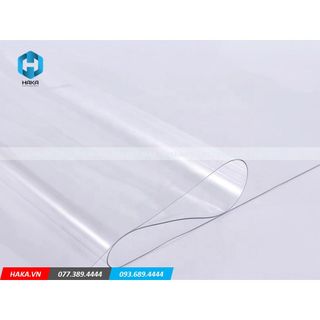 Tấm nhựa Pvc trong dẻo dày 0.5mm x 1.4m dùng trải bàn, giường spa, nhựa lót vai gáy, lót chống bụi đồ dùng trong nhà