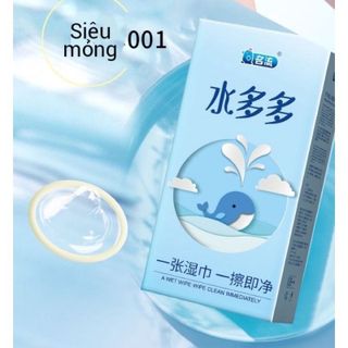 Bao Cao Su Trơn Nhiều Gel Gốc Nước Cá Heo Hộp 100 Cái, Siêu Trơn Mượt, Nước Nôi Lênh Láng, Phù Hợp Gia Đình, Khách Sạn