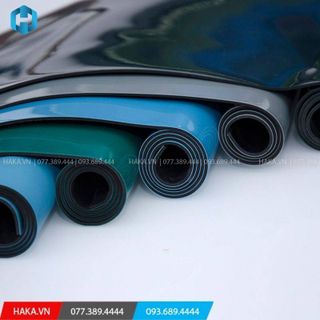 Thảm lót cao su cao cấp chống tĩnh điện dày 2.0mm, miếng lót thảm trải sàn cao su giải phóng tĩnh điện màu xanh lá