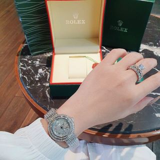 ĐỒNG HỒ ROLLEX FULL ĐÁ NỮ NEW2022
