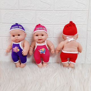 Búp Bê Nhựa Tái Sinh 24 cm Style Jc Toys Berenguer Baby Full Silicon 10 icnh Doll