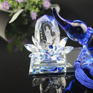 Nước hoa Hồ lô quan âm thủy tinh trang trí taplo