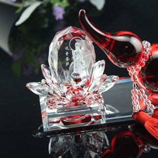 Nước hoa Hồ lô quan âm thủy tinh trang trí taplo