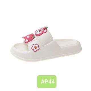 Dép nữ quai ngang bánh mì Sticker Gấu AP44