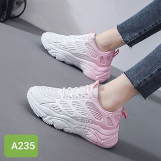 Giày thể thao nữ phối 2 màu diêu đẹp A235