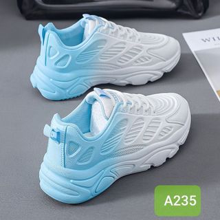 Giày thể thao nữ phối 2 màu diêu đẹp A235