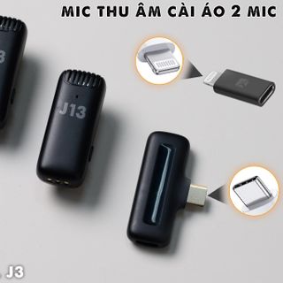 Mic không dây MTMAX J3 dành cho điện thoại gọn kết nối nhanh pin khỏe