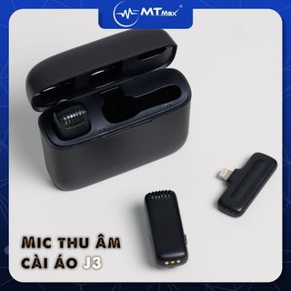 Mic không dây MTMAX J3 dành cho điện thoại gọn kết nối nhanh pin khỏe giá sỉ