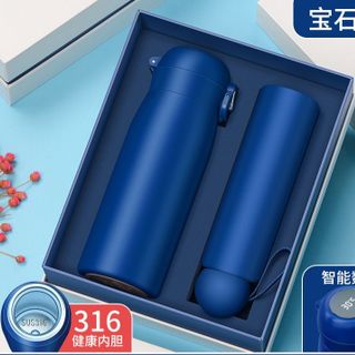 Set bộ Quà Tặng In LOGO THEO YÊU CẦU , set bình thông minh 4món , bình , dù , quạt , vòng tay