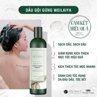 Bộ gội xả Tinh chất Gừng giảm rụng, kích mọc tóc