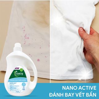 NƯỚC GIẶT NANO BẠC HƯƠNG HOA THIÊN NHIÊN MACY, CAN 3,8 Kg