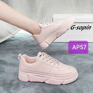 Giày thể thao nữ chất da mềm đơn giản đẹp AP57