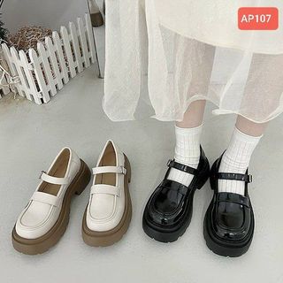 Giày búp bê nữ chất da mềm quai ngang AP106