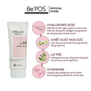 KEM CHỐNG NẮNG NÂNG TONE NỀN SJM - HÀN QUỐC