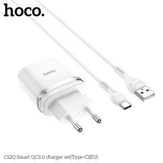 Bộ sạc nhanh Hoco C12Q TypeC Smart hỗ trợ QC3.0 giá sỉ