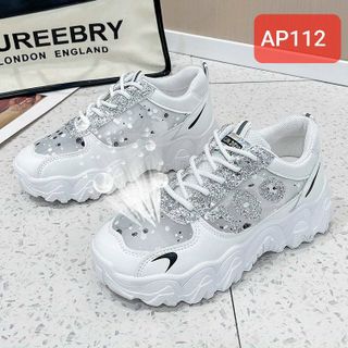Giày thể thao nữ độn đế kim tuyến siêu chất