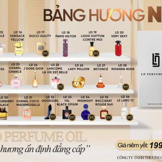 Tinh dầu nước hoa Pháp LD PERFUME OIL